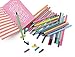 Fineliner Color Pen Set (24 COLORING PENS) Primary, Secondary & Neon Colors, Ultra Fine Metal Clad Tip - 0.4mm Colored Fine Liner Sketch Drawing Pen, Porous Point Marker