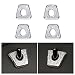 1797 Compatible Inner Door Lock Pins Caps BMW Accessories Parts Trim Covers Decal Sticker Bling Interior Visor Decorations 5 Series 2018 2019 G30 530i 530e 535i 540i M550i xDrive Women Crystal Silver