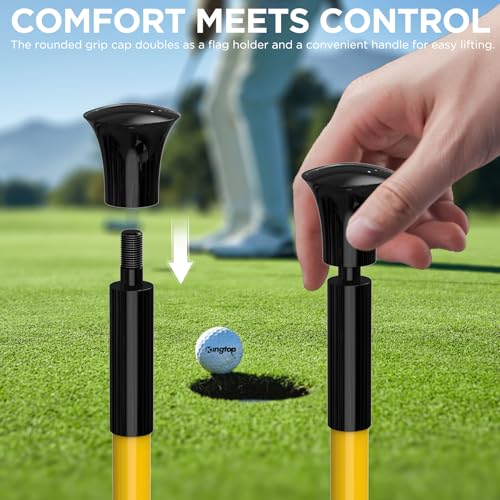 image for KINGTOP Golf Flagstick Mini, Practice Putting Green Flag Stick for Yar