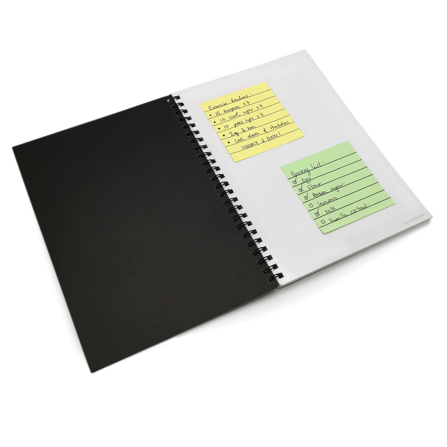 Foglietti Adesivi Neri Evergreen Goods - 400 Pezzi 76x76 Mm, Rimovibili, Per Promemoria E Creative