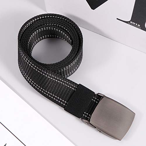 KESYOO 1Pc Canvas Belt Lightweight Waist Band Plastic Buckle Adjustable Ourdoor Training Waist Webbings(Green)2