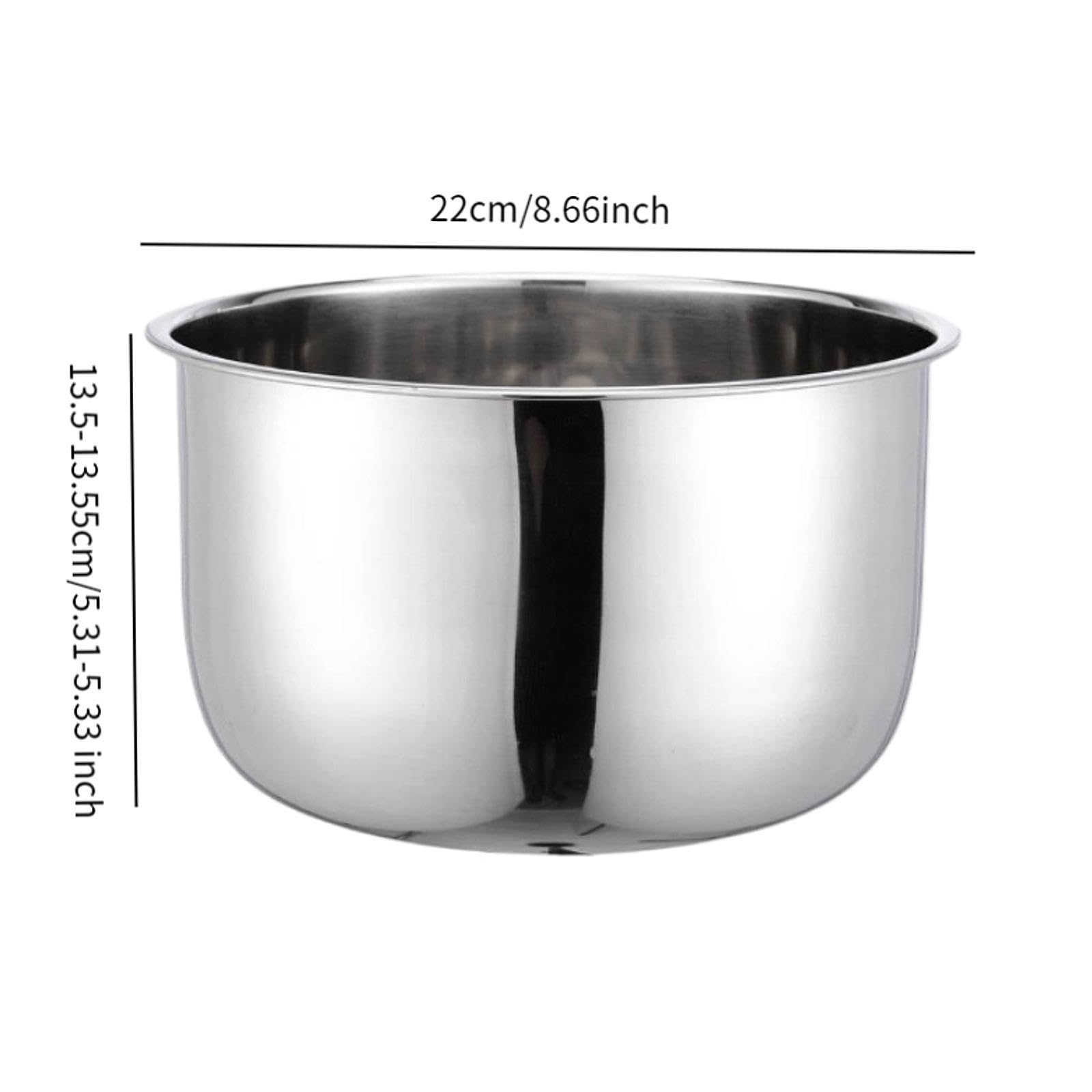 Bothyi Rice Cooker Inner Container Rice Cooker Liner Cookware Sturdy Multifunctional Electric Cooker Inner Pot for Restaurant Cooker, 4L