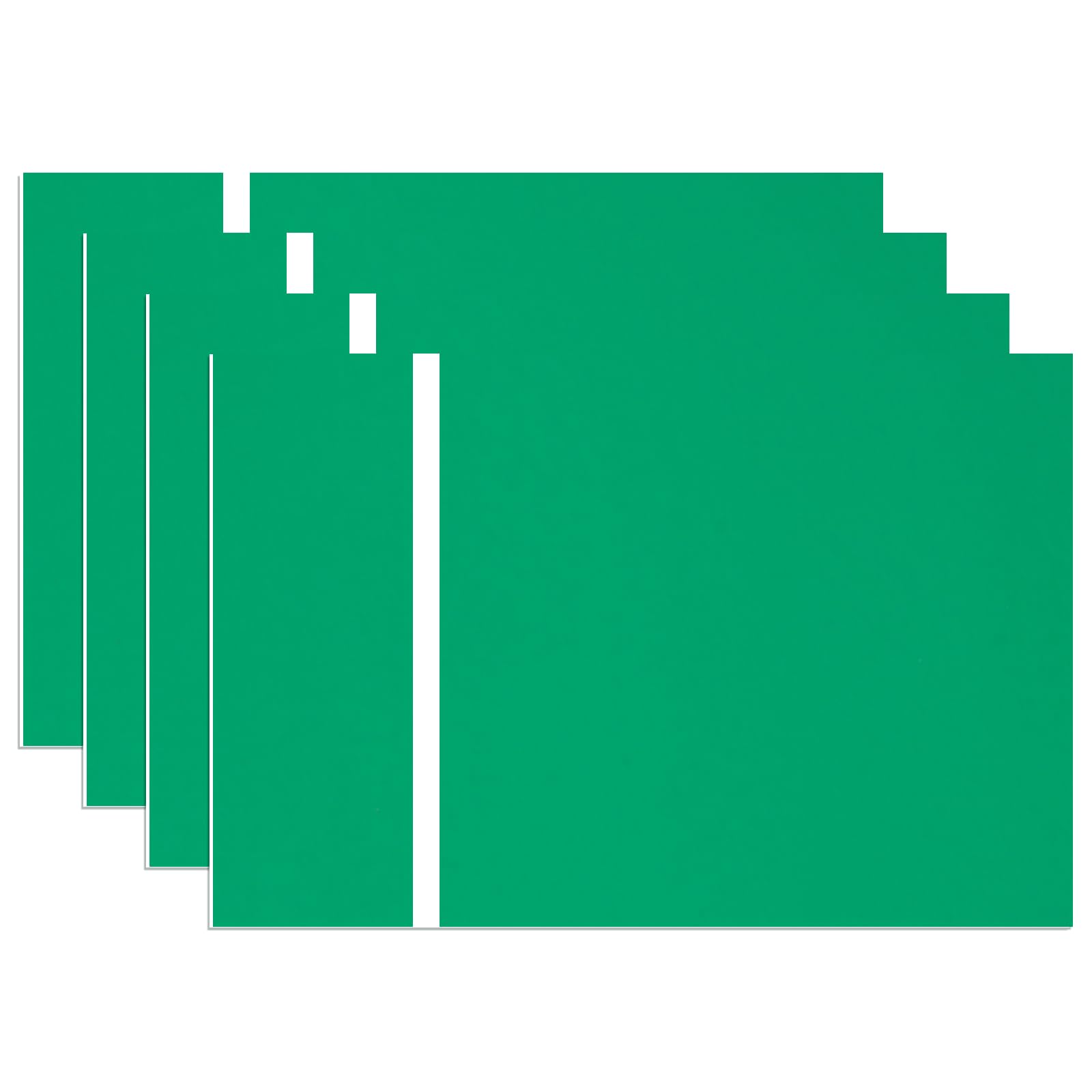 IKIER Double Color Plastic Sheet, 4pcs 12''x8'' Green ABS Acrylic Sheet for Laser Engraving Customized Personalized Signs, Badges, DIY — image 1