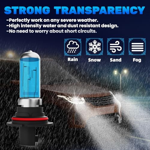 Image of Halogen Headlights Fit For Dodge Ram 1994-2007 Headlight Bulbs,9007 /HB5 High /Low Beams Bright Front Light Combo Kit,Plug & Play,Pack of 2 (Dodge Ram 1994-2007)