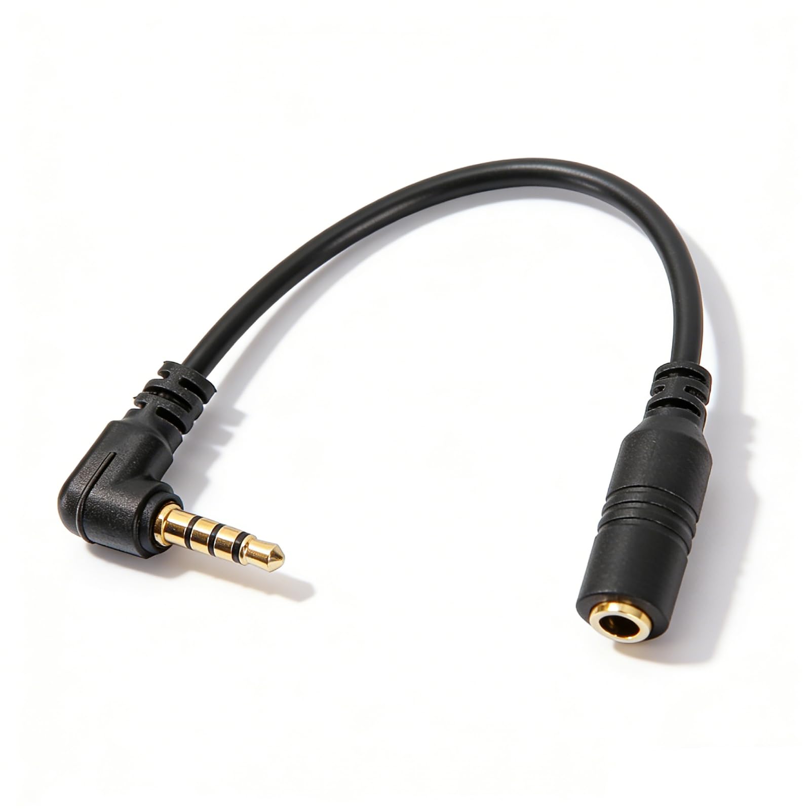 TRS to TRRS Converter Adapter Cable, TRS to TRRS Adapter, Male Female 3.5mm Earphone Headphone Microphone Converter Adapter Cable Line for Smartphone