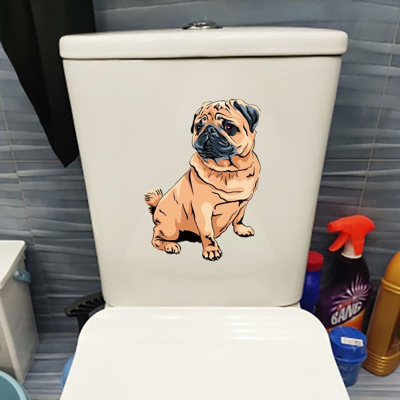 GADGETS WRAP Wall Decal Vinyl Sticker Purebred Pug for Office Home Wall Decoration