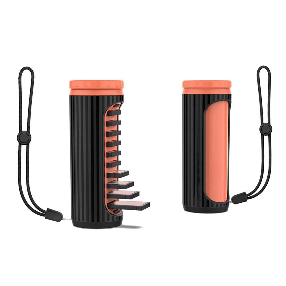 Custodia per Nintendo Switch con 10 slot per schede e 2 schede TF, design girevole, guscio rigido anti-perdita, materiale ABS, nero