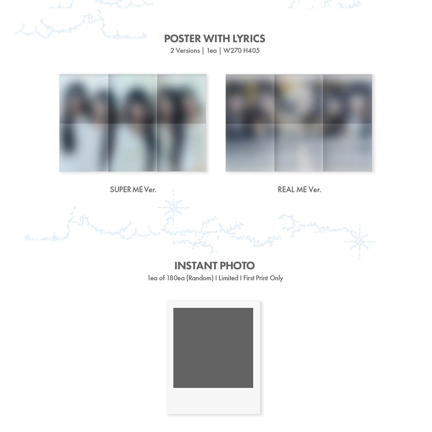 ILLIT - 1st Mini Album [SUPER REAL ME] (REAL ME ver.) Photobook R + Photocard + Illit Logo Sticker + Album Logo Sticker + Sticker + Paper Magnet + Paper Ornaments + Poster With Lyrics
