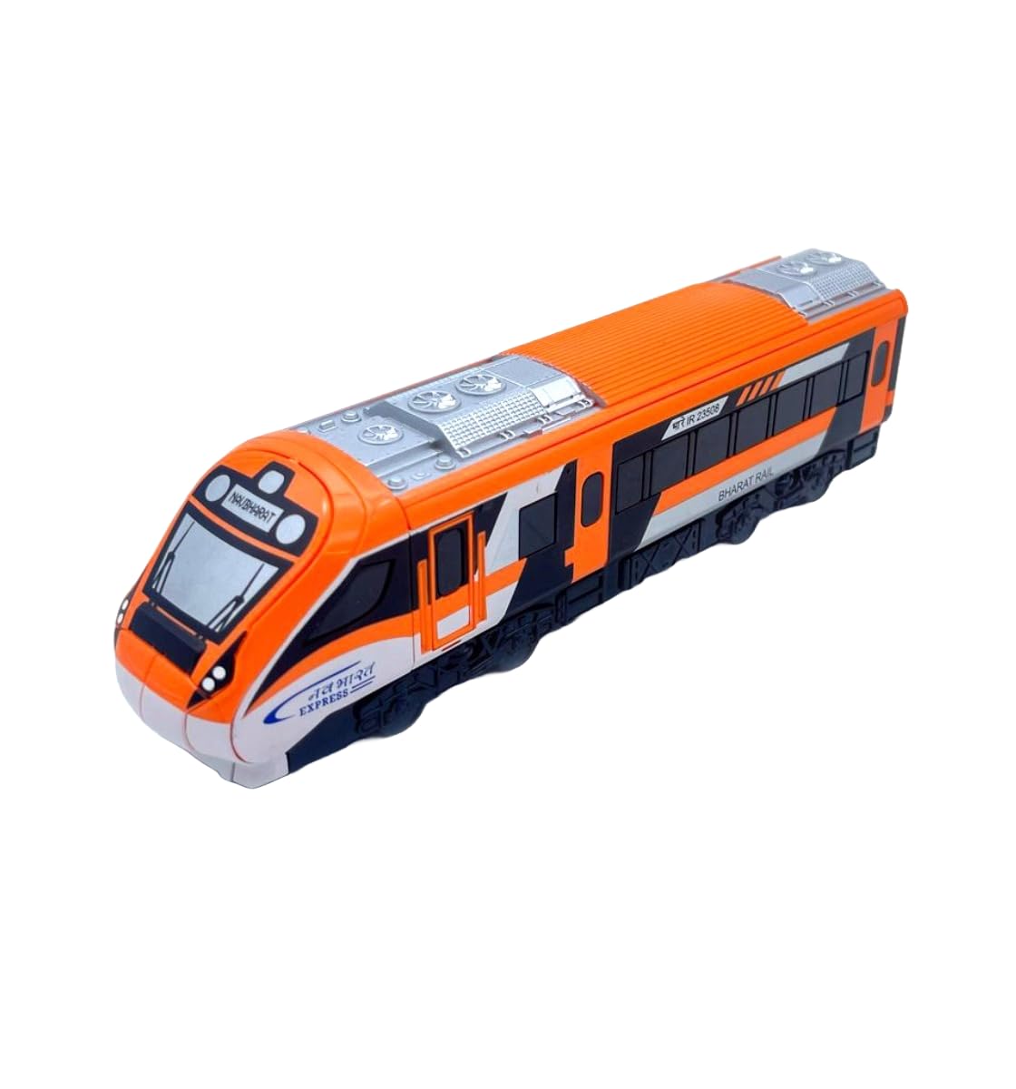 CENTY Nav Bharat Saffron Express Bullet Train Indian Rail Toy Model, Pull Back Action Toy Vehicle for Kids 3+ Years-image-14
