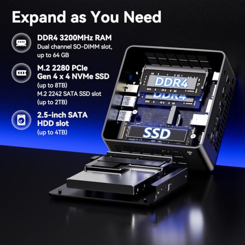 Image of Intel NUC 13 Pro NUC13ANHi5 Arena Canyon Mini PC, Core i5-1340P, Barebones, NO RAM, NO SSD, NO OS, Mini Computers for Business Home Office, Support 8K /4K Quad Display /WiFi 6E /BT 5.3 /Thunderbolt 4