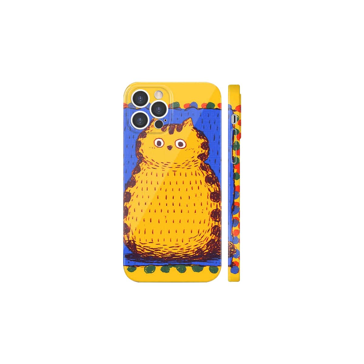 Amazon.co.jp: 草間彌生 スマホケース iPhoneケース 猫 芸術家風 携帯