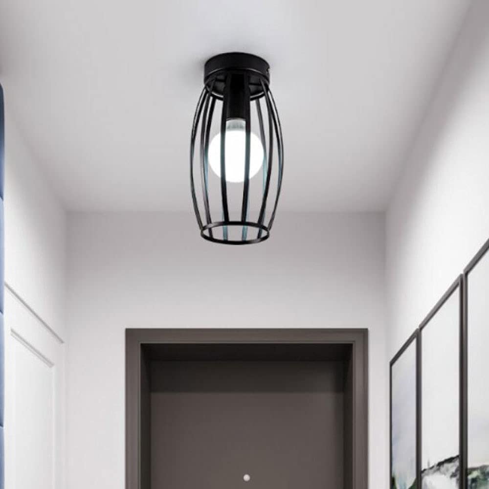 lampa wisząca przemysłowa lampa sufitowa do montażu podtynkowego, pojedyncza głowica wiejska metalowa oprawa sufitowa do przedpokoju wyspa kuchenna sypialnia przedpokój ganek, regulowany kąt, podstawa