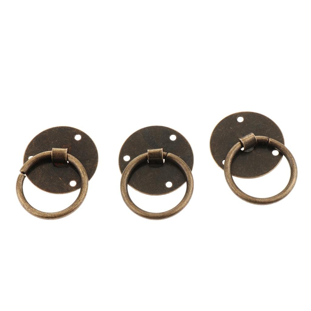 LOOM TREE 20Pcs Antique Pull Handle Knobs Cupboard Drawer Pull Ring Handle Knob Brass Material | 20 Pieces Ring Pull HandlesA Set of Screws (B0C66984T1) Amazon Price History, Amazon Price Tracker