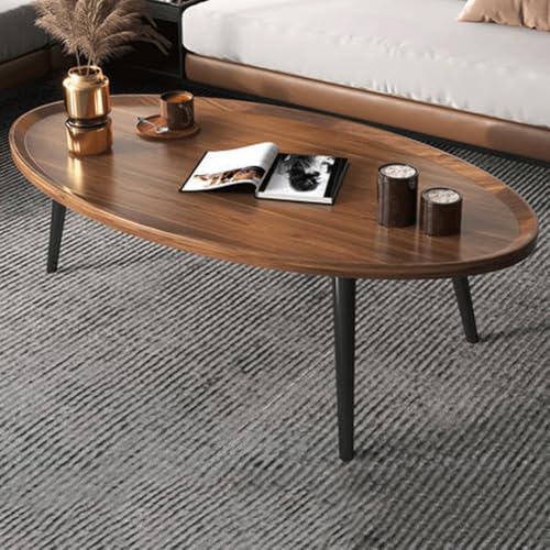 Moderner ovaler Couchtisch – Stilvolles, niedriges Design mit soliden Beinen, perfekt für Wohnzimmer und kleine Räume, ideal als Tee- und Beistelltisch für Ecksofas Moderner ovaler Couchtisch – Stilvolles, niedriges Design mit soliden Beinen, perfekt für Wohnzimmer und kleine Räume, ideal als Tee- und Beistelltisch für Ecksofas