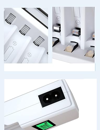 Miniatura 9 de Nimh Cargador de batería, cargador de batería AA, cargador de batería AA AAA, cargador de batería inteligente con 4 cargadores de batería