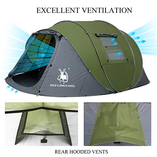HUI LINGYANG 6 Person Easy Pop Up Tent HLY-16P-2 の商品画像 2