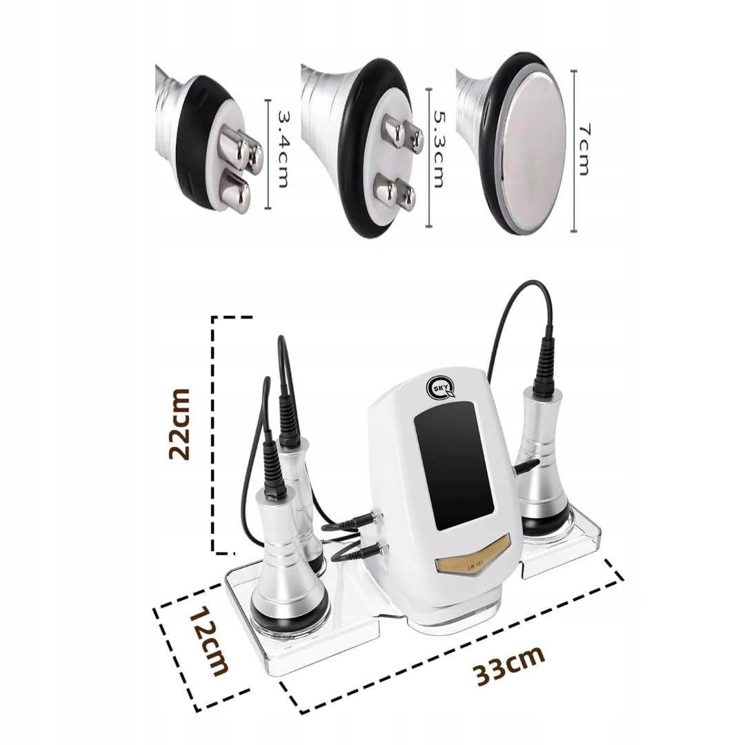 QSKY Kawitacja Ultradźwiękowa RF 3w1 40K do Pielęgnacji Ciała | Kawitacja 40 kHz 3w1 Funkcja RF i ultradźwięki Modelowanie sylwetki Do ciała i wybranych partii Regulacja trybów pracy