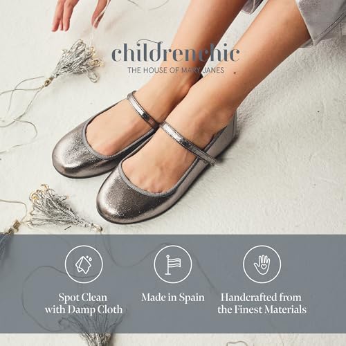 Mary Jane Shoes for Girls – Classic & Comfortable Dress Shoes for Toddlers & Kids – Perfect Flats for School, Play, and Special Occasions (Shimmer)3