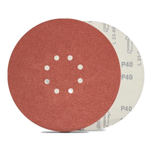 Carta Vetrata Grana 60 320 30 Dischi Abrasivi 225mm 8 Fori - Grana 60/80/120/180/240/320 Per Levigatrici Graniglie Levigatrice Multigrana - 3