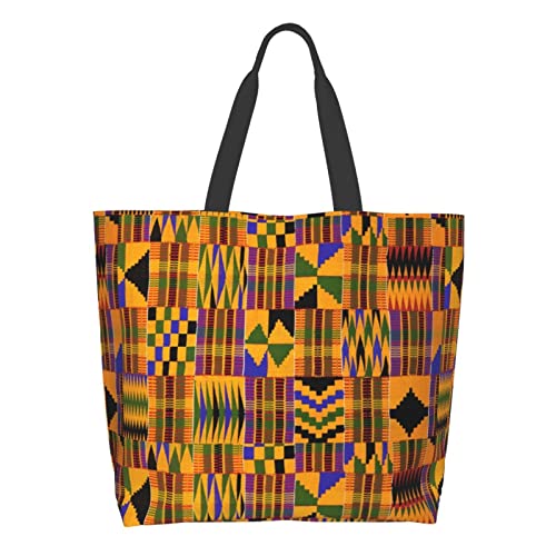 Image of African Ethnic Shoulder Tote Bags Tribe Casual Bag African Shoulder Handbags Shopping Handbag Grocery Bags