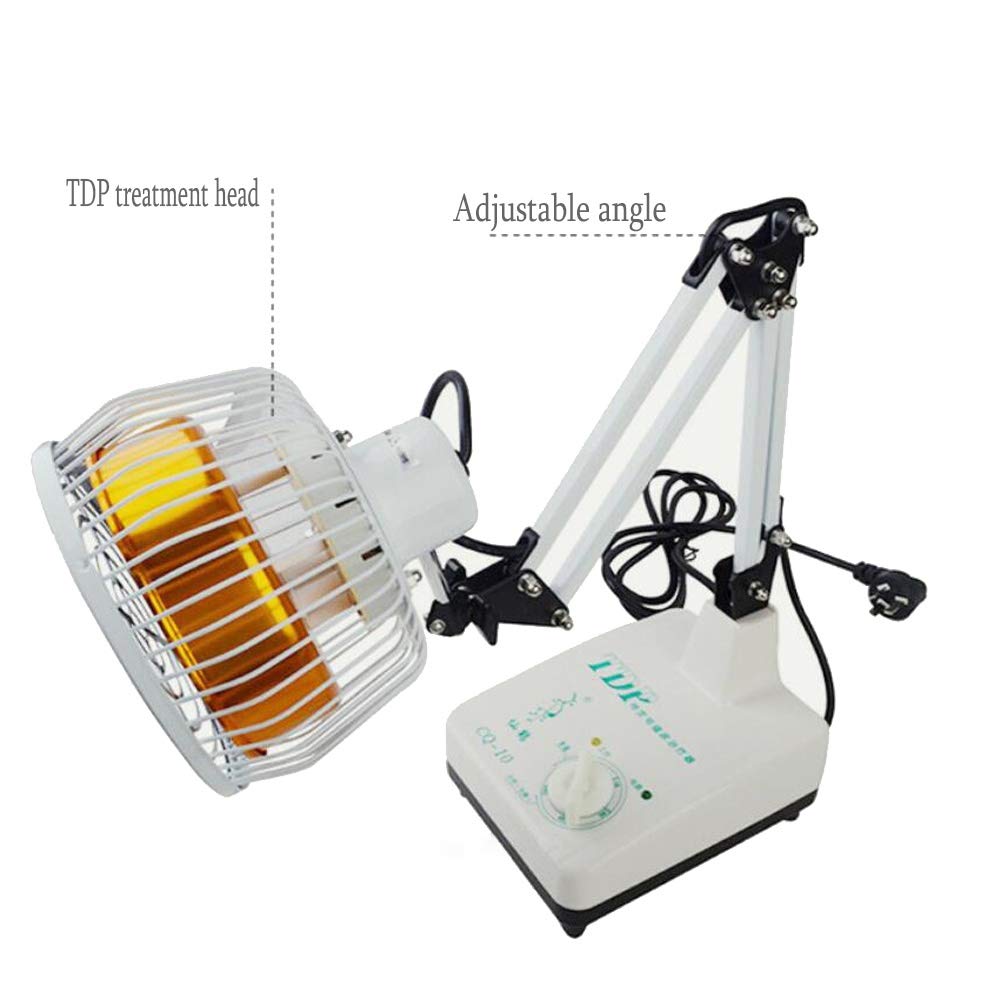 Escritorio TDP Lejos Calor Lámpara Electromagnético Ola Ligero Mineral Terapia para Salud y Belleza 250W, White