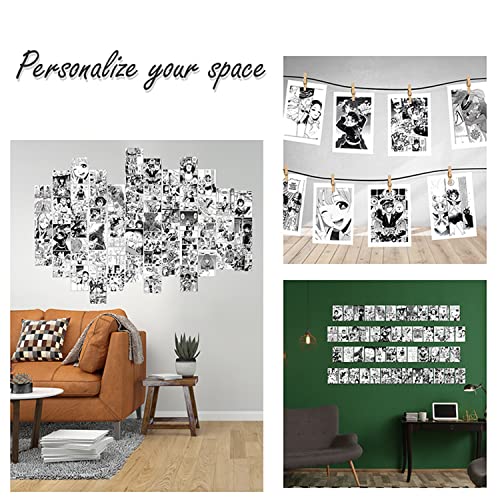 Diumy Kit de colagem de parede com 50 peças, foto de anime para parede, kit de colagem de parede de