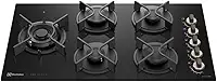 Electrolux Cooktop 5 Bocas a Gás Electrolux Mesa de Vidro Pro Series ChamaPrecisa e Multi Chama (KE5PS) Bivolt