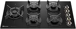Electrolux Cooktop 5 Bocas a Gás Electrolux Mesa de Vidro Pro Series ChamaPrecisa e Multi Chama (KE5PS) Bivolt
