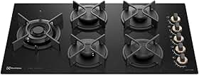 Electrolux Cooktop 5 Bocas a Gás Electrolux Mesa de Vidro Pro Series ChamaPrecisa e Multi Chama (KE5PS) Bivolt