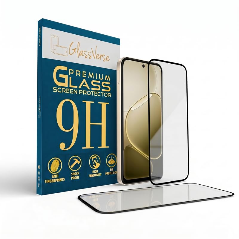 Image of GlassVerse Toughened Oleophobic Tempered Glass For Oppo A6s 5G (Pack Of 2) with Free Installation Kit. Full screen Coverage - 6.75 inch
