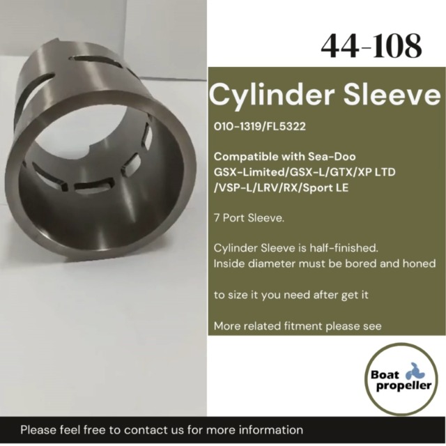 Amazon.com: Twin Cylinder Sleeve 44-108 Compatible with Sea
