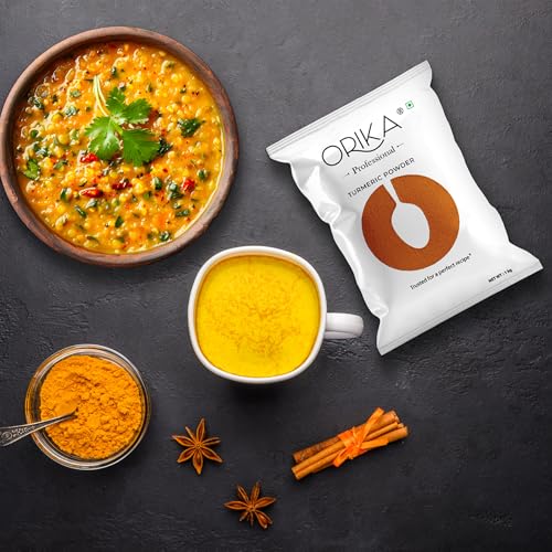 Image of Orika Turmeric Powder | Pure & Natural Haldi Powder | Quality, Rich Aroma & Natural Golden Color | Perfect for Cooking Professional (1 Kg)
