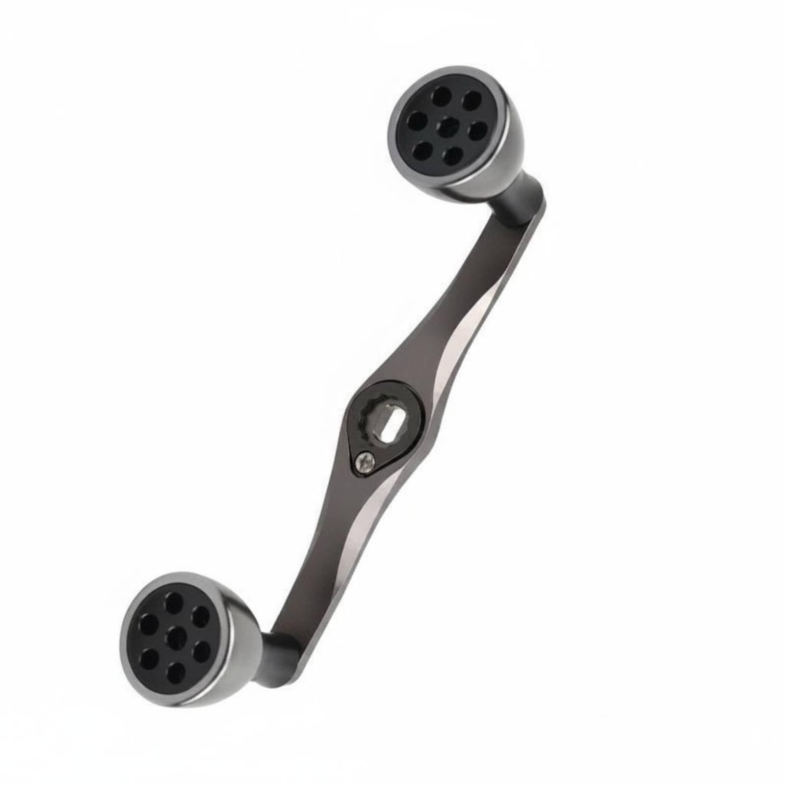 Gralara 1 Pezzo Manovella Mulinello Pesca Manico Crank Pomello Metallo Impugnatura Sostituzione in Lega di Alluminio Lavorata CNC per Presa Confortevole con, color to 1, color to 1, 120mm