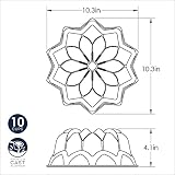 NordicWare Vintage Star Cake Pat, aluminium, srebrny, 25,4 x 25,4 x 12,7 cm, 1 sztuka
