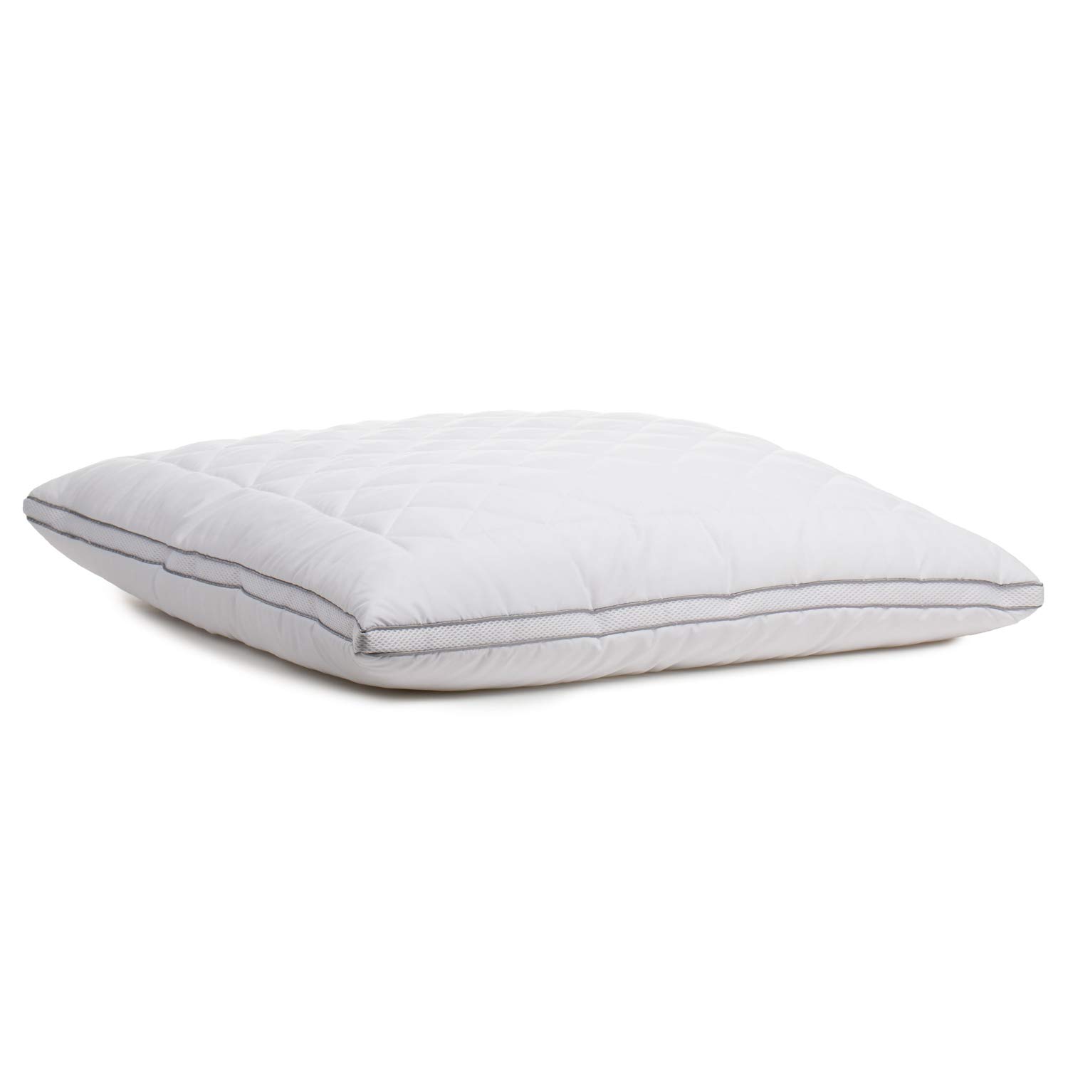 Gözze - Cuscino con Imbottitura di 300 g e Fascia di Aerazione, Include Custodia per il Trasporto, 100% Poliestere, 80 x 80 cm - Bianco
