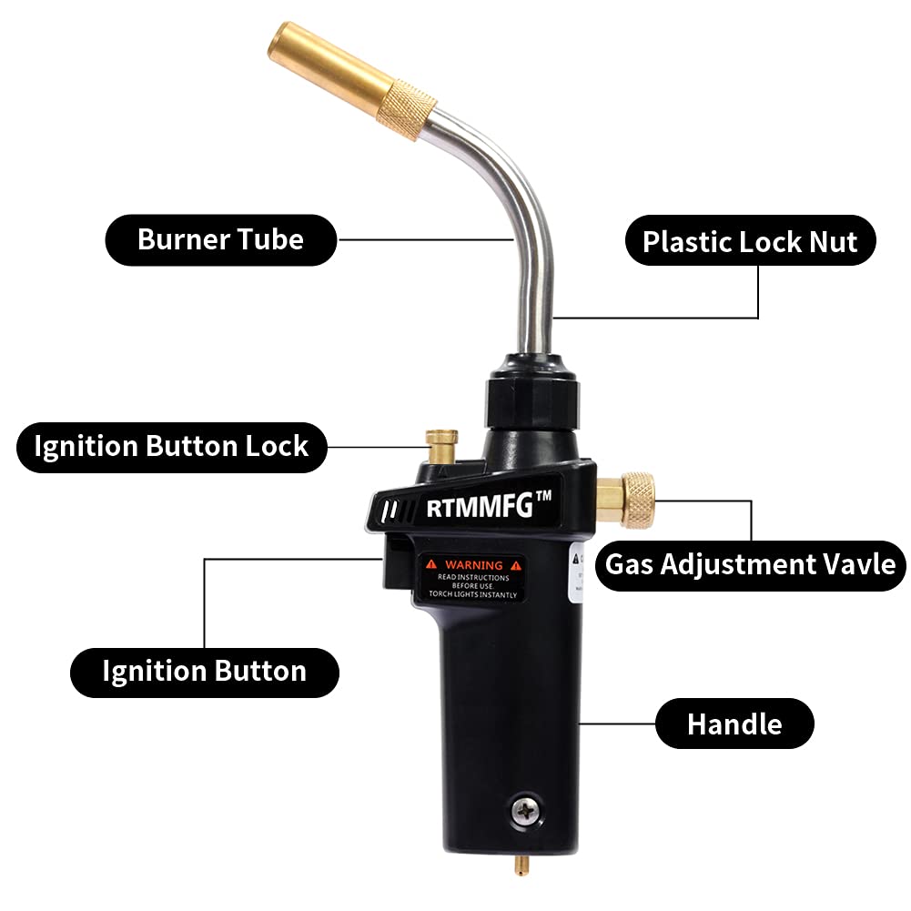 RTMMFG High Intensity Trigger Starter Propane Torch Heavy Duty Portable