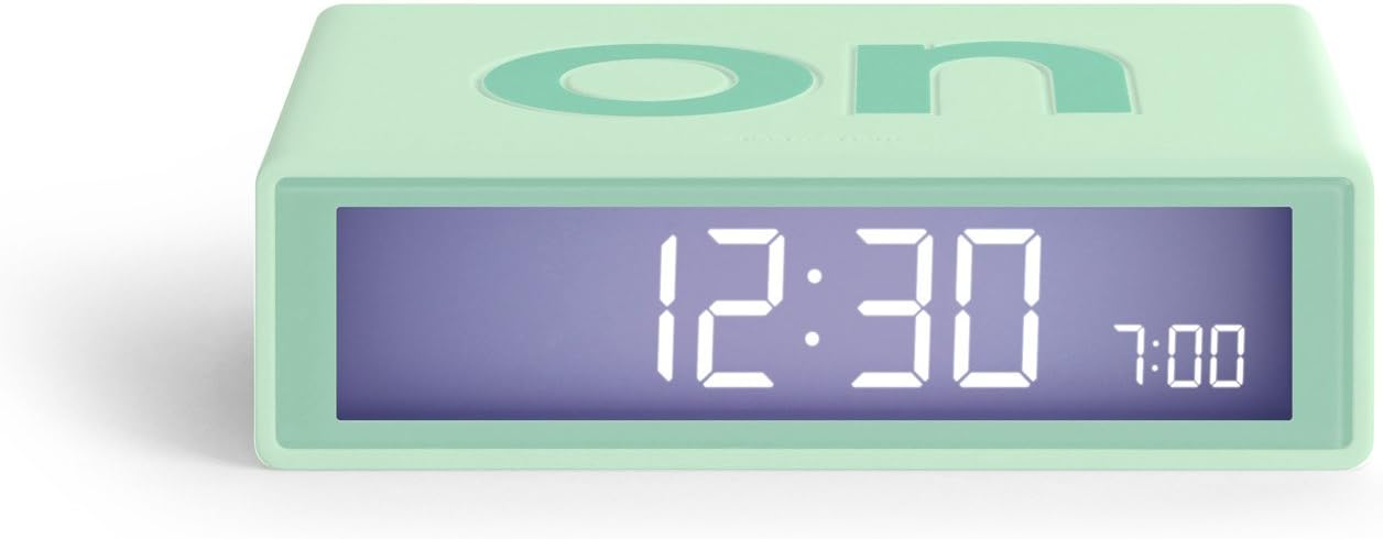 Lexon LR130.VC8 Flip LCD Alarm Clock - Water Green