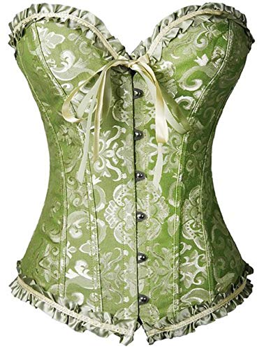 Senchanting Corsets for Women Corset Top Bustier Overbust Lace Up Corset Plus Size