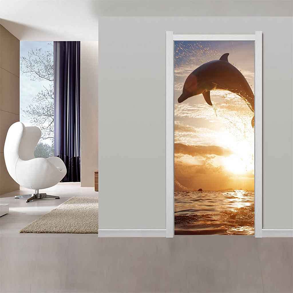 Sticker de Porte 3D - Trompe l'Oeil - Auto-Adhésif - PVC - 77x200cm Sticker de Porte 3D - Trompe l'Oeil - Auto-Adhésif - PVC - 77x200cm