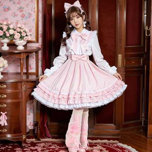 Junely 2 Pairs Leg Warmers for Women Kawaii Leg Warmer Cute Legwarmers Japanese Socks Halloween Goth Emo Gyaru Accessories4