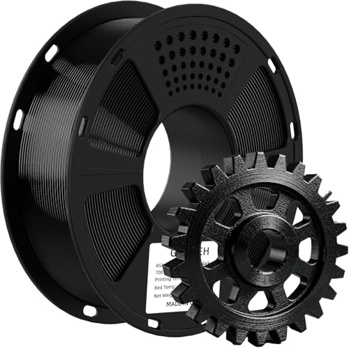 GEEETECH ASA Filament 1 75mm hitzebeständig und langlebig 1kg Schwarz