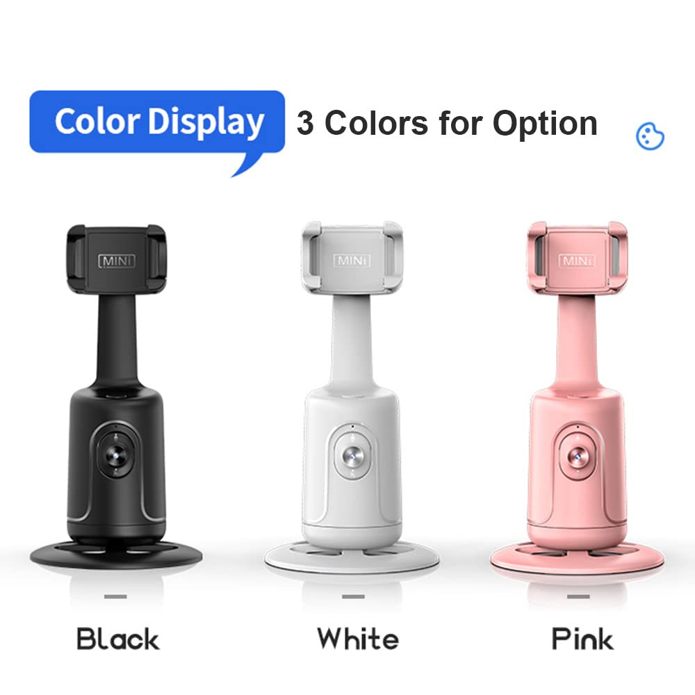 Andoer Smart 360° Auto Face Tracking Gimbal Desktop Selfie Stabilizzatore Robot Cameraman con Obiettivo Regolabile Base Stabile Supporto per Telefono per Smartphone Vlog Live Streaming Video Chat