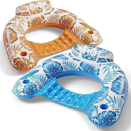 GEBYUI U 字型プールリクライニングチェア インフレータブル浮き床|大人用スイミングチェア・子供用水ソファ両対応|プールレジャー・水上休暇 軽量携帯可能 高浮力設計?