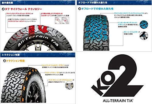 Amazon.co.jp: BF Goodrich ALL-Terrain T/A KO2 265/60R18 4本