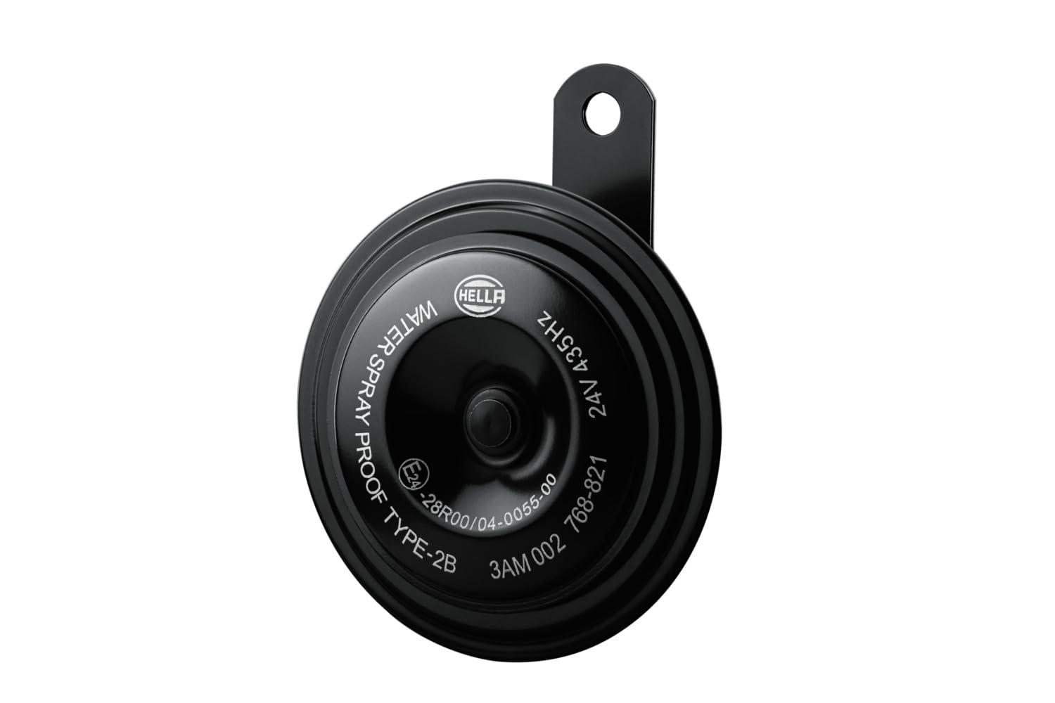 HELLA 002768821 Black 92mm 24V Disc Horn Kit (Universal Fit)