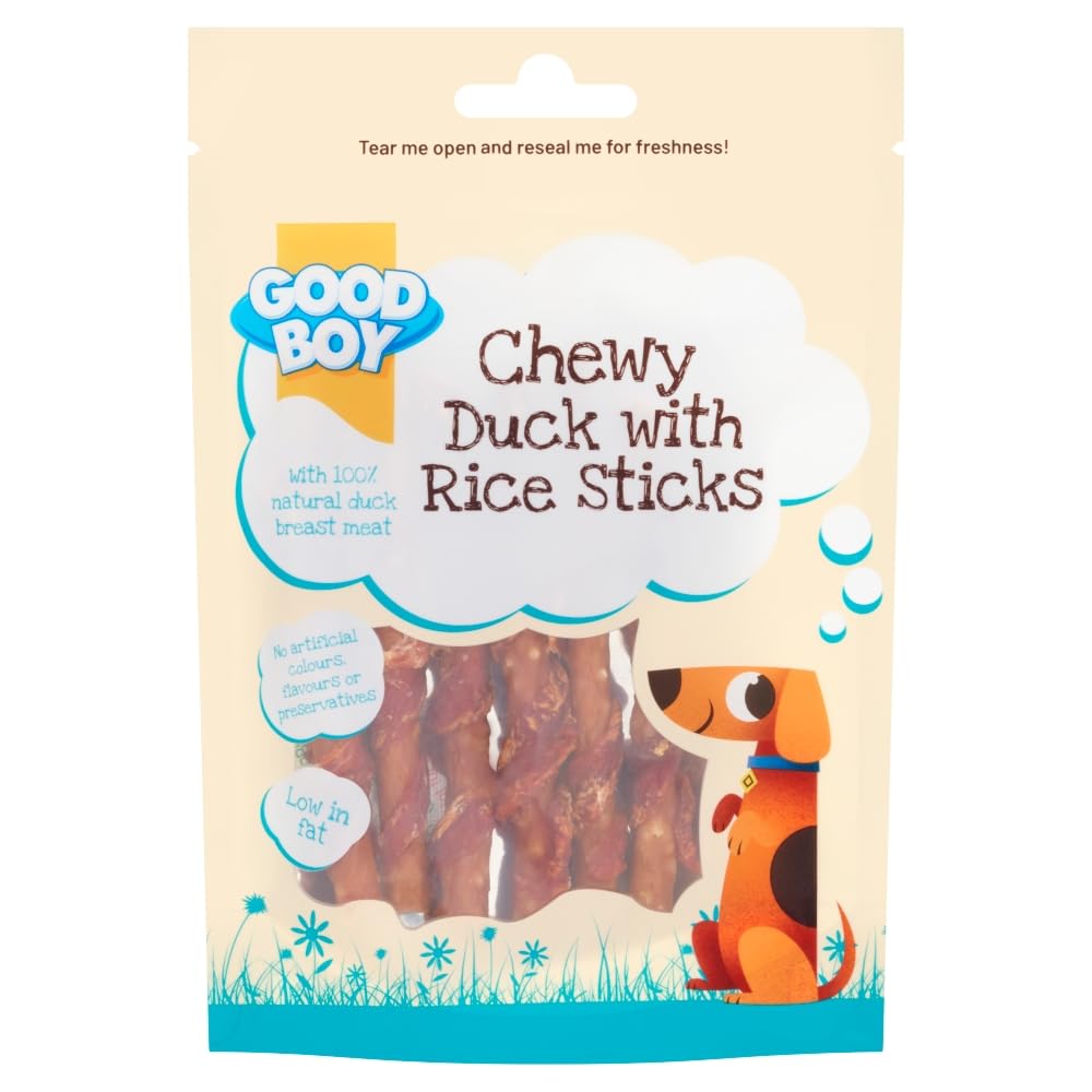 Good Boy Duck and Rice Sticks Dog Treats 60g