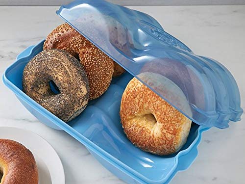 Touch Up Cup Bagel Fresh Holder Container Bread Storage Keeper Saver, Airtight and Reusable, BPA-Free, As Seen On Shark Tank Products, Pack of 1, Holds 6 Bagels