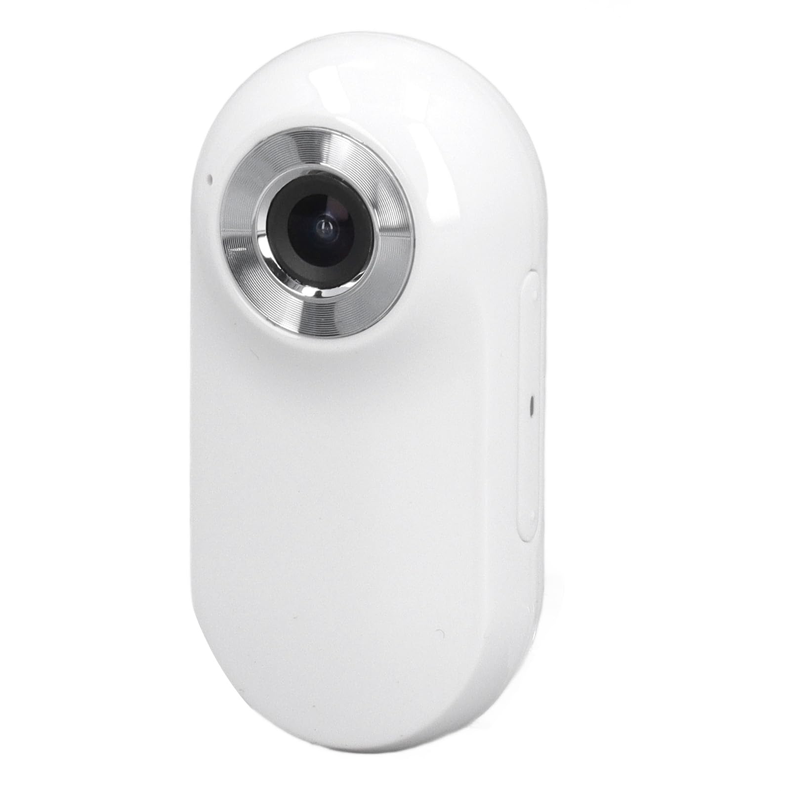 Chrees Cámara para Collar de Mascotas Cámara para Collar de para para Mascotas Deportiva para Gatos Lente de 120 Grados Conexión OTG Grabación de Video 1080P (Blanco)