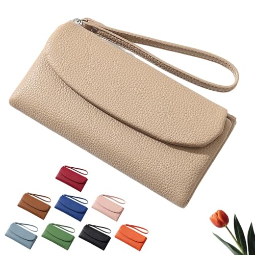 Unisex Pebble Real Leather Wallet, Unisex Pebble Leather Wallet For Women, Precious Wallet For Coins And Cards, New Upgraded (A)