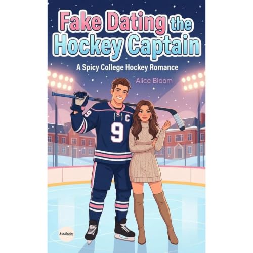 Fake Dating the Hockey Captain Audiolibro Por Alice Bloom arte de portada
